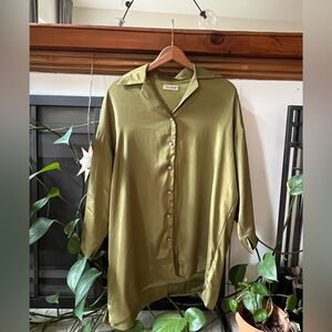A Bronze Age Saachi Shirt in Chartreuse Yoryu Size XS